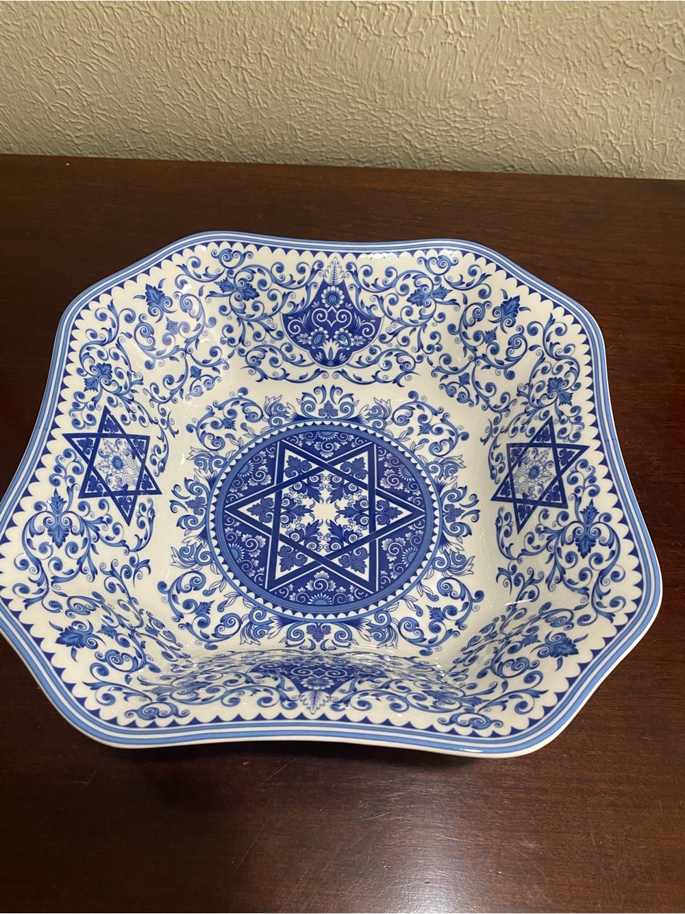 Spode Judaica Porcelain Serving Dish, 9.25 Square